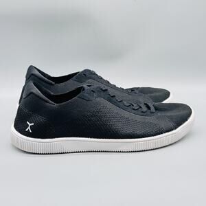 Flux Shoes Womens 10 Black Knit Adapt Trainer Low Top Lace Up Athletic Sneakers